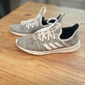Adidas Women’s Couldfoam Sneakers, Gray & White